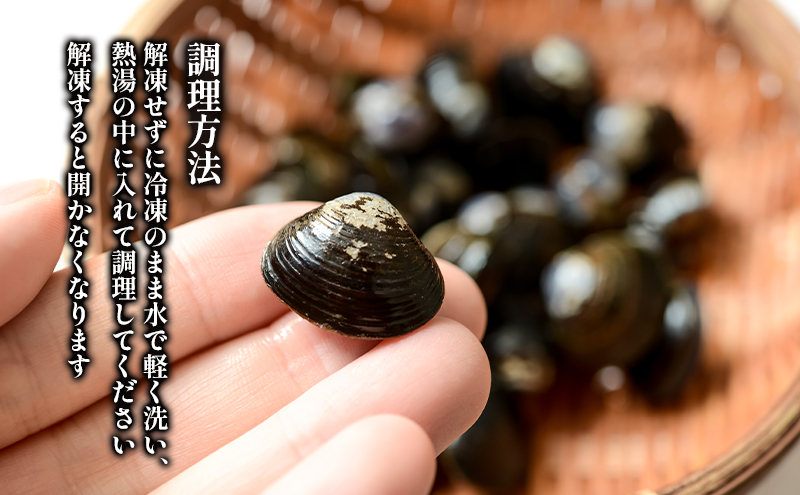 大粒！砂抜き冷凍シジミ約300g×4