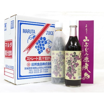 「山ぶどう原液」詰合せセット(600ml×6本)【配送不可地域：離島】【1241166】