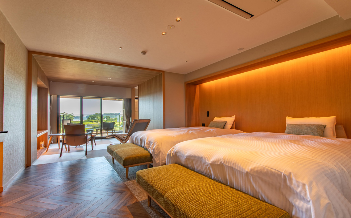 松島温泉　松島一の坊　ビューバス付きペア宿泊券　1泊オールインクルーシブステイ ／ オールインクルーシブ 温泉リゾート ビューバス付き客室 大人向け宿 記念日旅行 ご褒美旅行 ラウンジフリードリンク 露天風呂 サウナ 岩盤浴 食事付き宿 宮城県 No.183