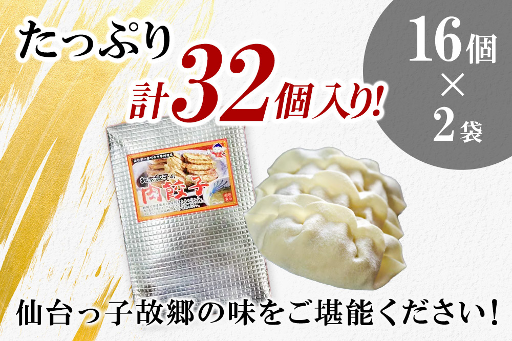 北京餃子の肉餃子 計32個（19g×16個×2パック）