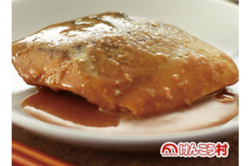 《定期便4ヶ月》さばみそ煮 業務用パック 70g×8切れ 冷凍 惣菜 おかず つまみ レンチン 湯煎 簡単 煮物 煮付