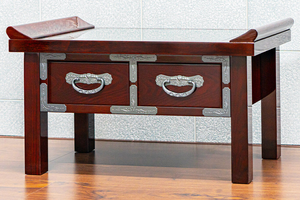 仙台箪笥 経机 木地呂漆調ウレタン塗装 KHB-133D 仏具 欅産業 職人 おすすめ 船箪笥 [インテリア タンス 収納 家具 和 モダン 高級 和箪笥 小箪笥 伝統 工芸品 仏壇 仏具 神具 飾り棚 欅 漆塗 彫金 金具 装飾 仙台箪笥 船箪笥 舟箪笥 宮城 利府 欅産業]