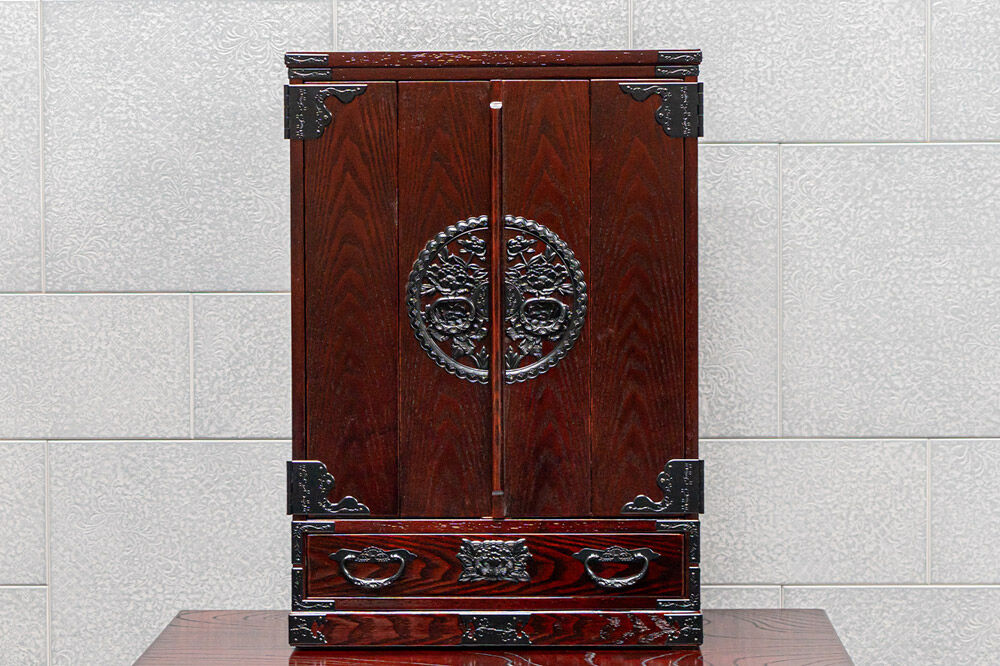 仙台箪笥 仙台仏壇18号 拭き漆調 KH-20 高級 工芸品 伝統 [欅産業 仙台箪笥 タンス たんす 小型 高級 工芸品 伝統]