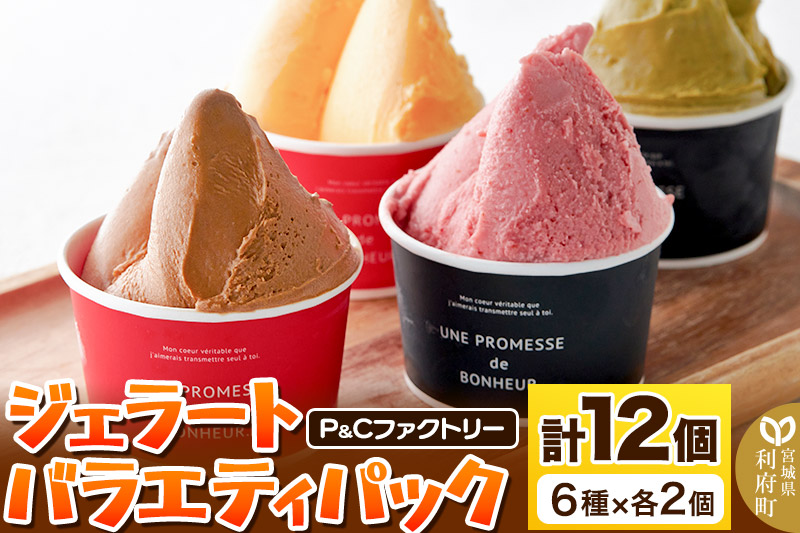 ジェラートバラエティパック6種×各2個（計12個）