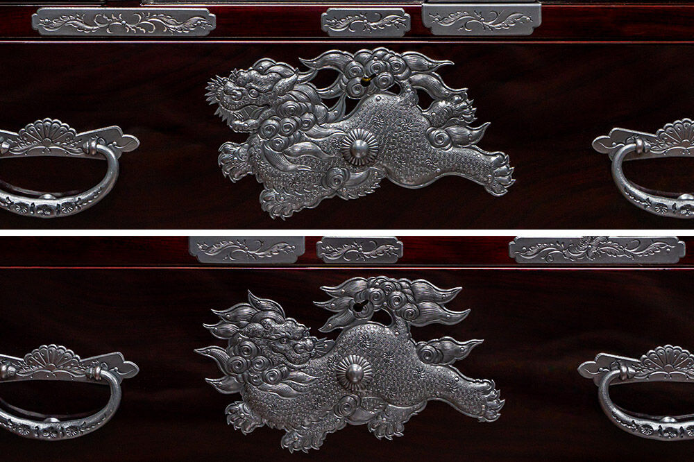 仙台箪笥 四・五尺部屋箪笥 木地呂漆塗り 彫金手打金具 KD-3008D（お申込書返送後8ヵ月〜12ヵ月程度でお届け） [仙台箪笥 タンス たんす 小型 高級 工芸品 伝統]