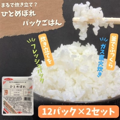 【パックご飯】炊きたてをフレッシュパック　ひとめぼれ12入　2セット【配送不可地域：離島・沖縄県】【1026745】