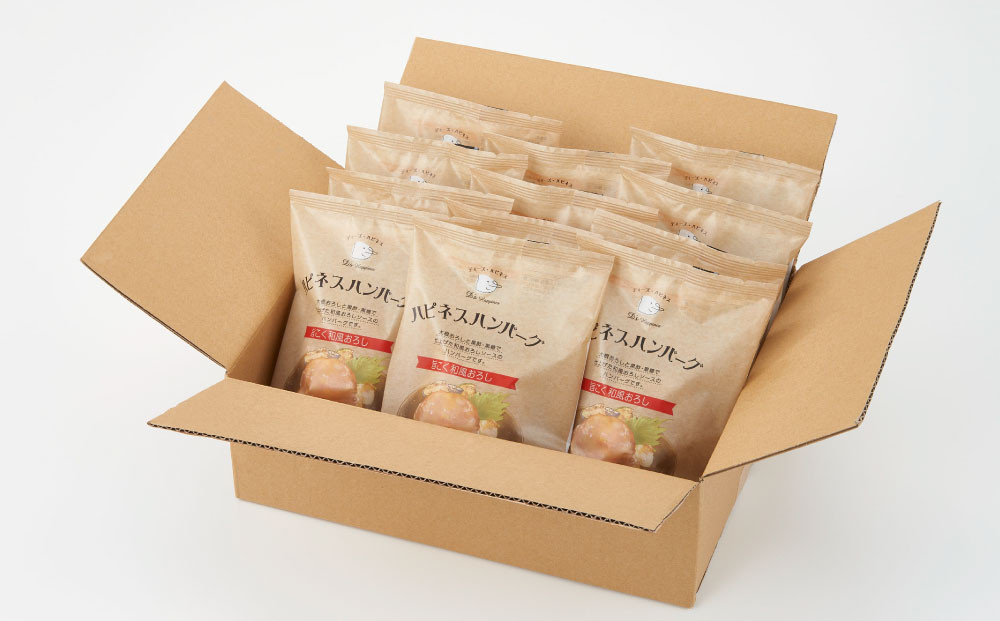 ハピネスハンバーグ　旨こく和風おろし　155ｇ(固形量110ｇ)×15個