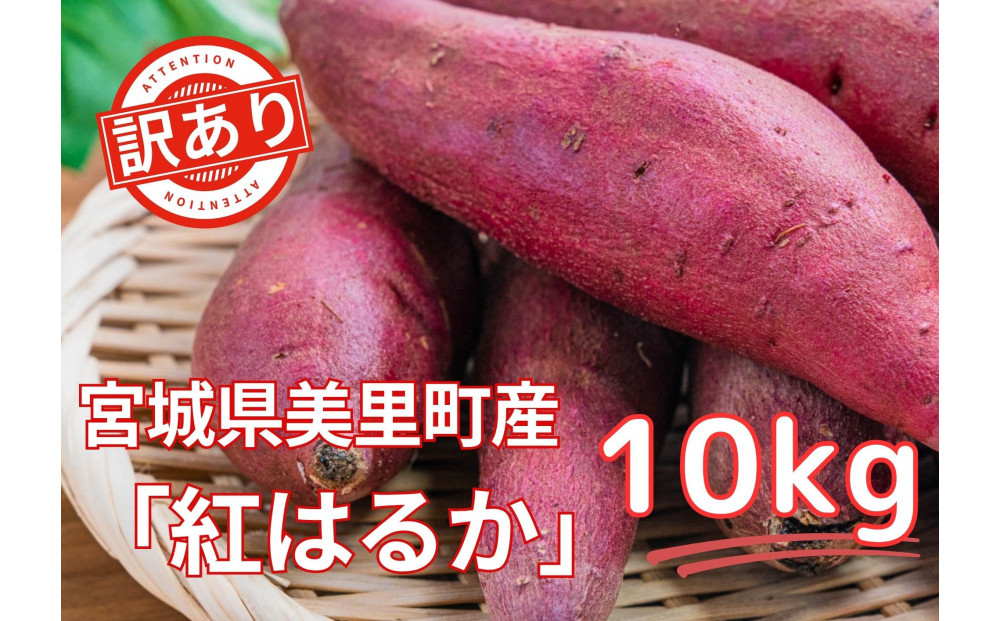 【お得な訳あり！】　さつまいも　紅はるか10kg
