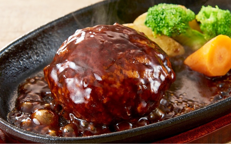 ハピネスハンバーグ　ポルチーニ香るデミグラスソース　155ｇ(固形量110ｇ)×5個  / ハンバーグ お肉 おかず チーズ チーズハンバーグ