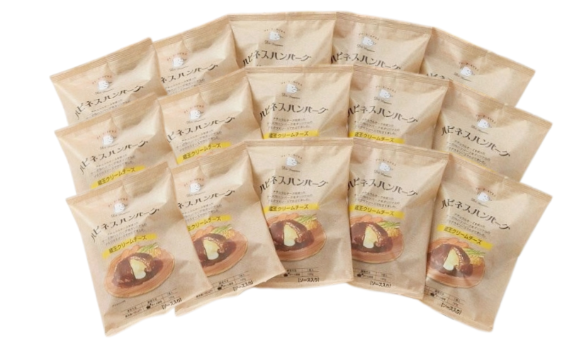 ハピネスハンバーグ　蔵王クリームチーズ　155ｇ(固形量110ｇ)×15個  / ハンバーグ お肉 おかず チーズ チーズハンバーグ