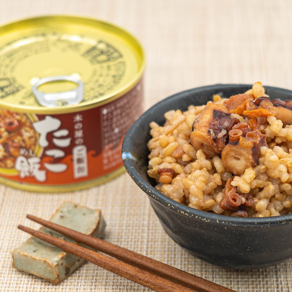 木の屋石巻水産　美里町直売所「防災備蓄・木の屋のご飯缶」たこ飯９缶セット