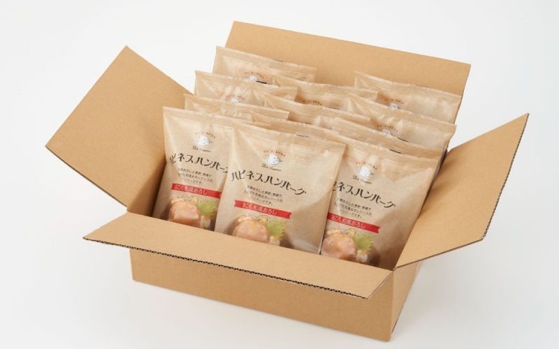 ハピネスハンバーグ　旨こく和風おろし　155ｇ(固形量110ｇ)×15個 / ハンバーグ お肉 おかず 和風