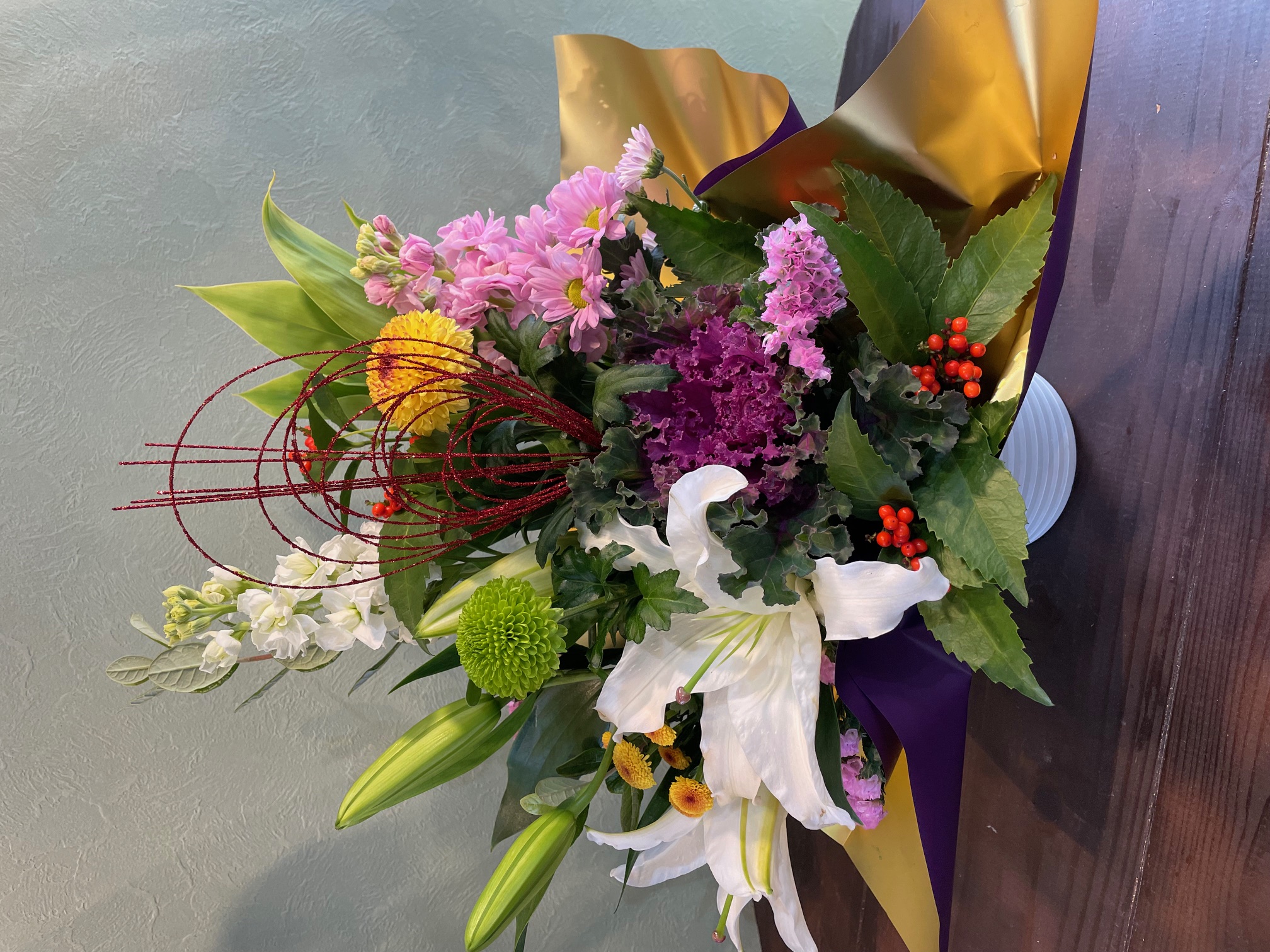 美里町からお届け新年を彩る生花アレンジメント～和～