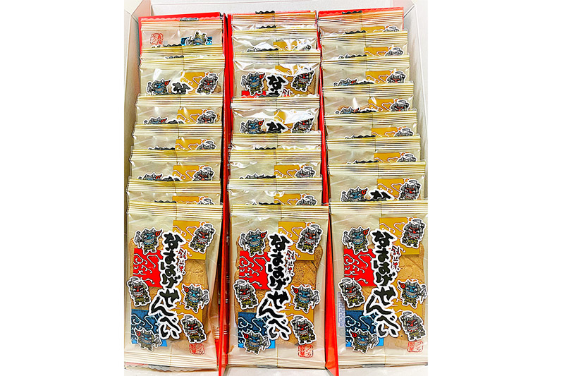 なまはげせんべい 24枚入り×1箱 和菓子 煎餅