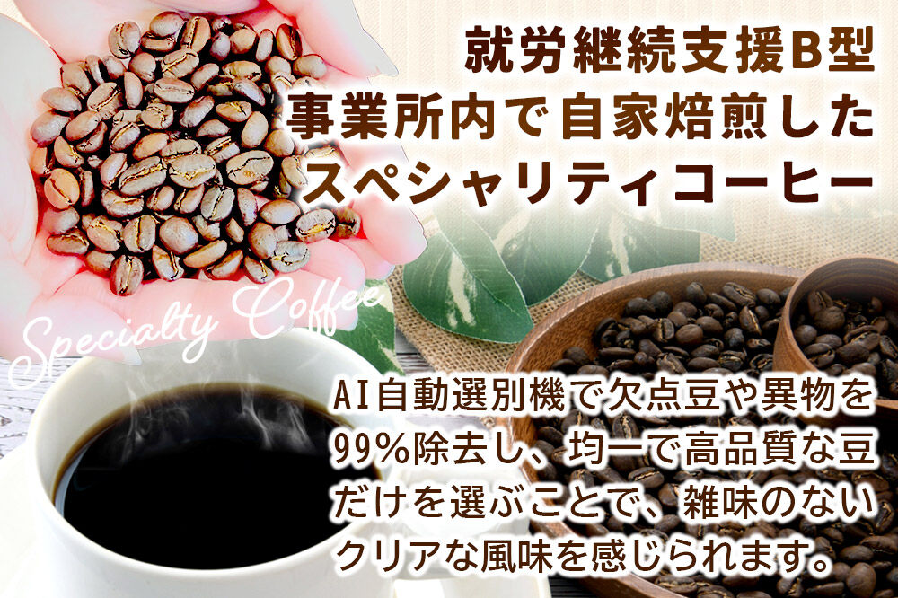 コーヒー 自家焙煎珈琲 豆 100g×おまかせ6種セット 計600g スペシャリティコーヒー [スペシャリティ コーヒー 豆 就労継続支援B型事業 アソート 飲み比べ]