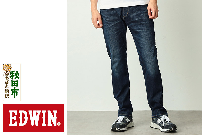 EDWIN ジャージーズ レギュラーストレートパンツ スタンダードモデル[L・濃色ブルー]JMH03-126-L [ジーンズ エドウイン エドウィン デニム メンズ パンツ]