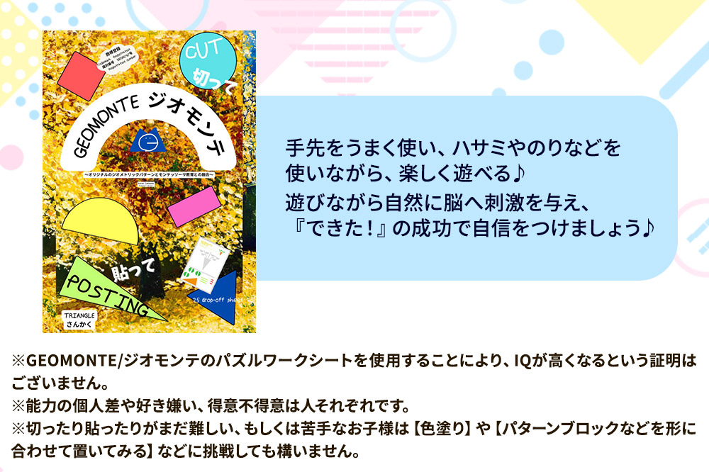 GEOMONTE ジオモンテ 幼児小学生教材 教師用・保護者用 ガイド