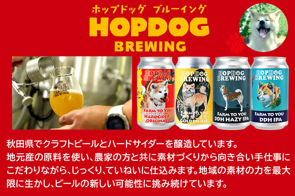 《定期便6ヶ月》【できたて直送！】HOPDOG BREWING 秋田の素材を活かしたクラフトビール・ハードサイダー 毎月10本セット クラフトビール 飲み比べ ホップドッグブルーイング [HOPDOG BREWING 秋田の素材を活かした地ビール]