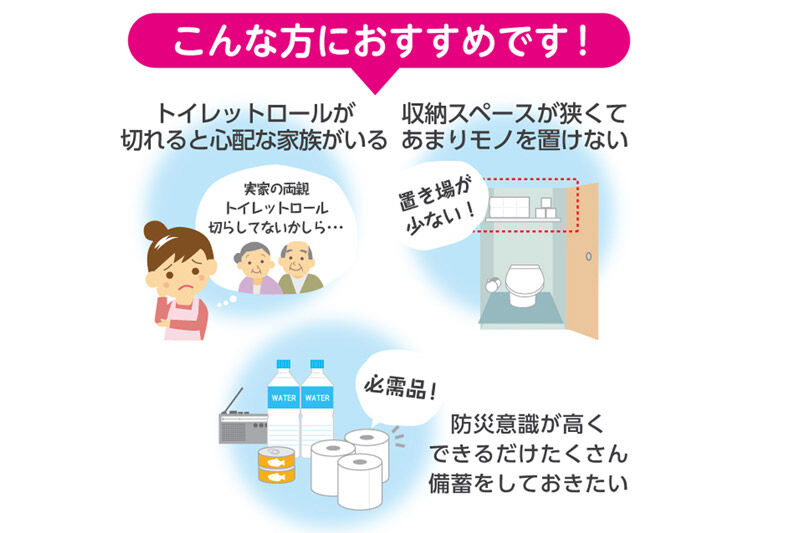 トイレットペーパー スコッティ フラワーパック 2倍長持ち〈香り付〉12ロール(ダブル)×4パック 新生活 [トイレットペーパー]