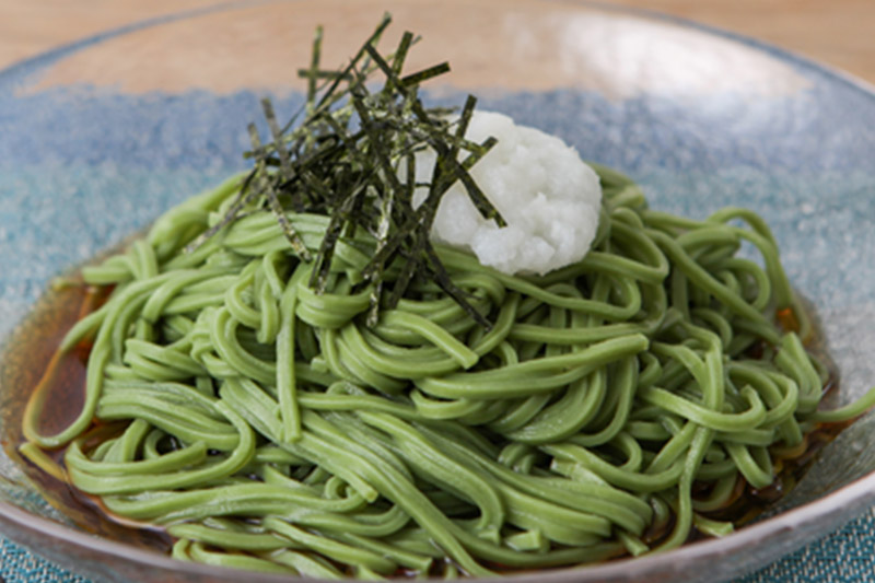 農家レストランゆう菜家のモロヘイヤめんセット (乾麺200g×5束・めんつゆ10袋付き)