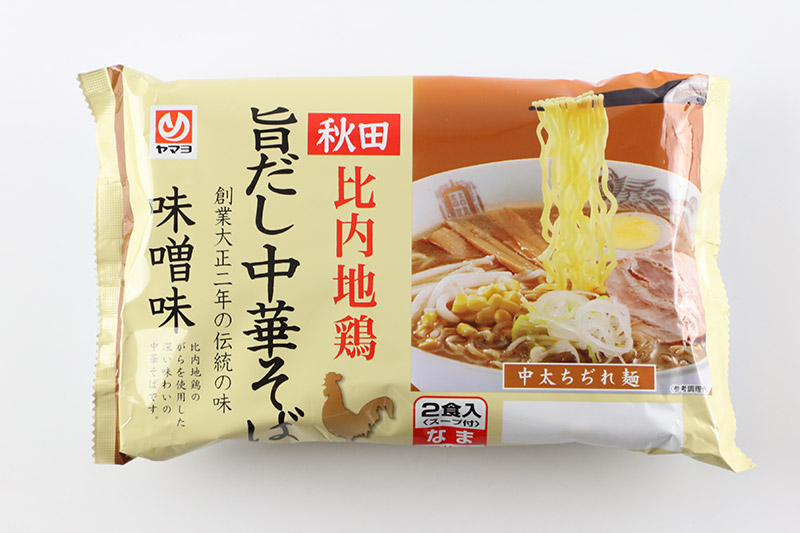 秋田比内地鶏 旨だし中華そば 味噌味 2袋 4食入