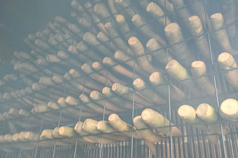 あきた伝統野菜のいぶりがっこ「沼山大根のパリポリがっこ」スライス3袋セット ＜栽培期間中農薬不使用＞