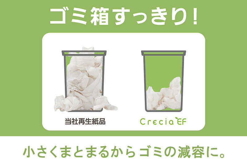 ハンドタオル クレシアEF ソフトタイプ200 スリムEX 2枚重ね 200組(400枚)×8パック 日用品 秋田市オリジナル 新生活 [ハンドタオル 新生活]