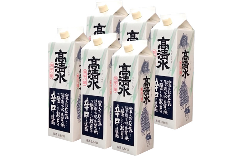 高清水 辛口パック 1800ml×6本 秋田の酒 日本酒 地酒