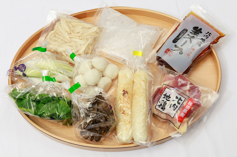 【9月発送】きりたんぽ 佐田商店 の きりたんぽ鍋 セット 1人前 秋田 手作りきりたんぽ2本入 比内地鶏 冷蔵