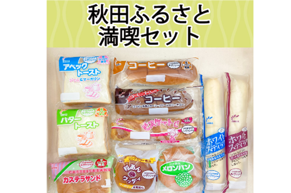 たけや製パン 秋田ふるさと満喫セット 10種各1個（合計10個） 菓子パン