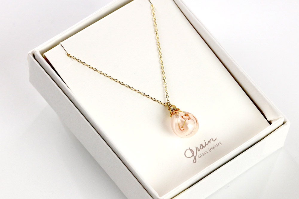 縺励★縺上ロ繝繧ッ繝ャ繧ケ 縲舌ヴ繝ウ繧ッ縲代ぎ繝ゥ繧ケ繧ク繝・繧ィ繝ェ繝シ Glass Jewelry grain 繧「繧ッ繧サ繧オ繝ェ繝シ 遘狗伐