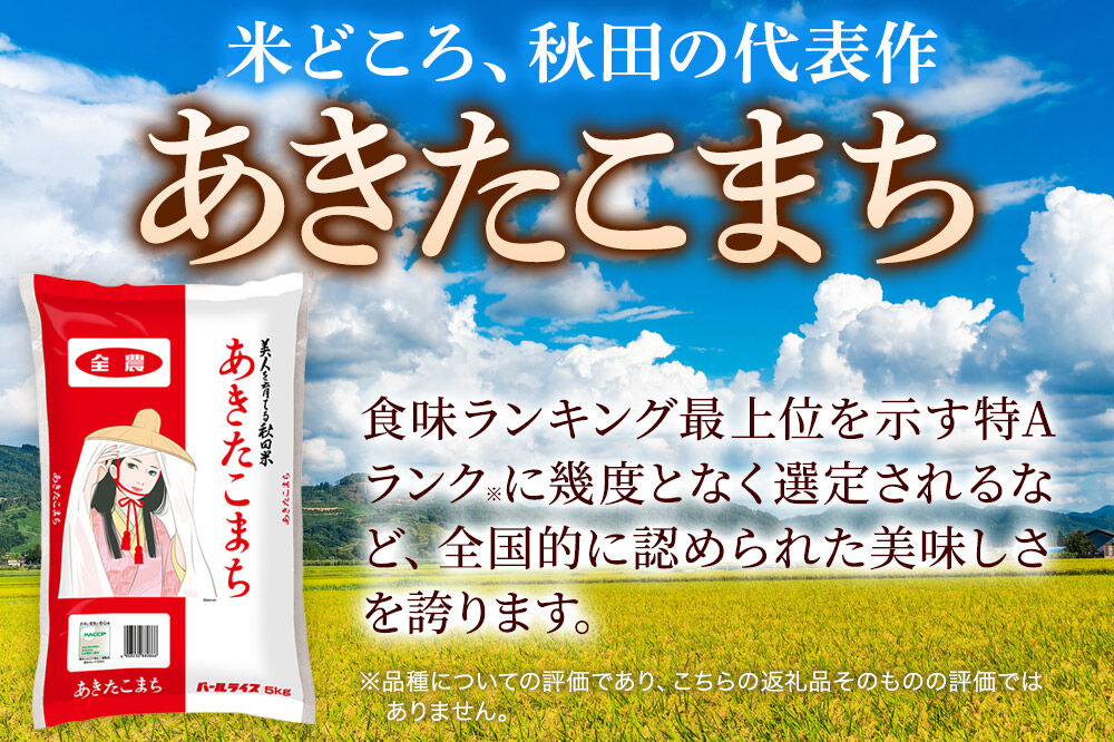 米《定期便5ヶ月》あきたこまち【無洗米】 米どころ秋田県産 令和7年産 精米 10kg（5kg×2袋） [米 お米 こめ 無洗米 精米 あきたこまち ブランド米 小分け ご飯 ごはん 米どころ 秋田県産 5kg袋]