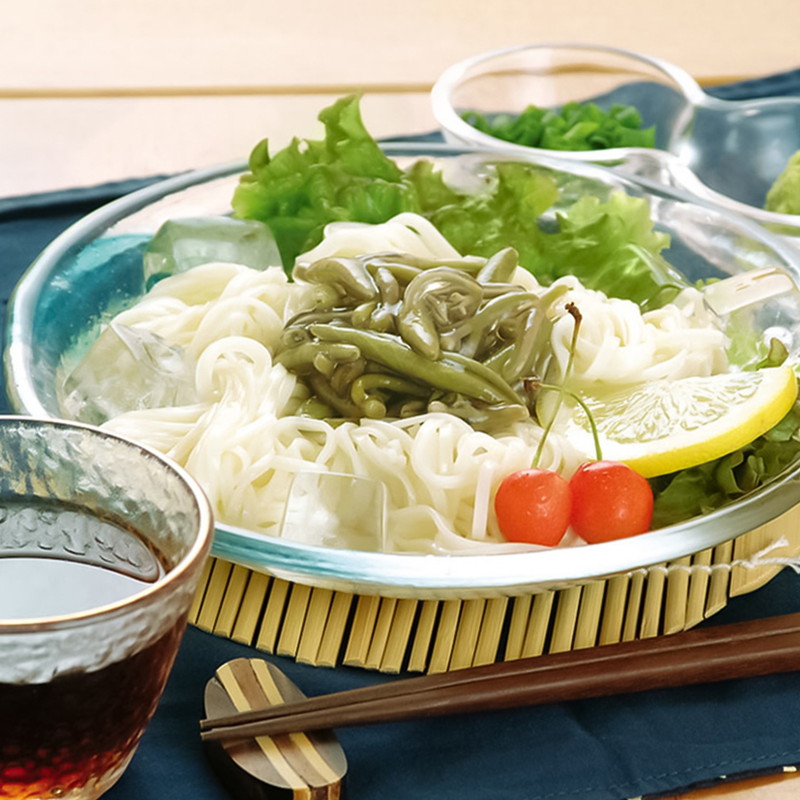 能代うどん そば そうめん 乾麺 5種詰合せ 能代の麺 豪華食べ比べセット (利尻昆布つゆ付)