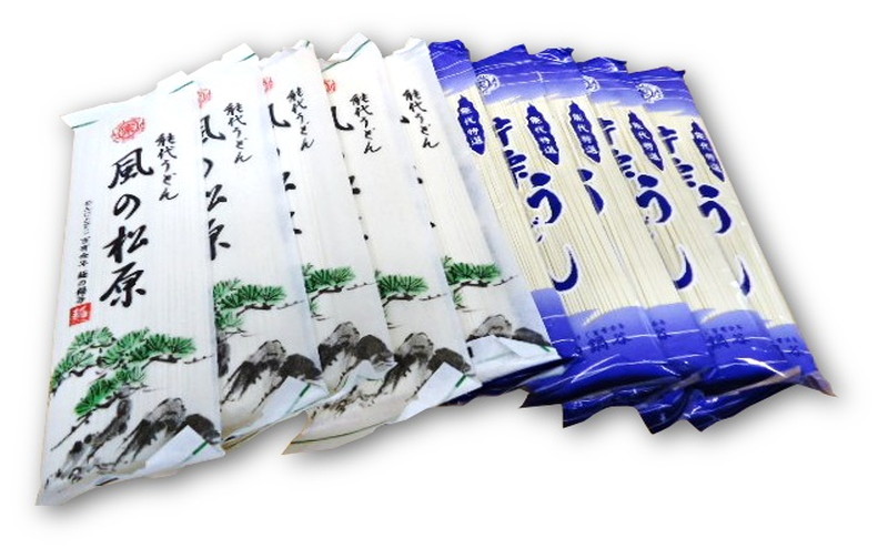 うどん 麺の鍋谷 片栗うどん・風の松原うどん 詰合せ 30束 麺類 乾麺 セット 能代 鍋谷製麺