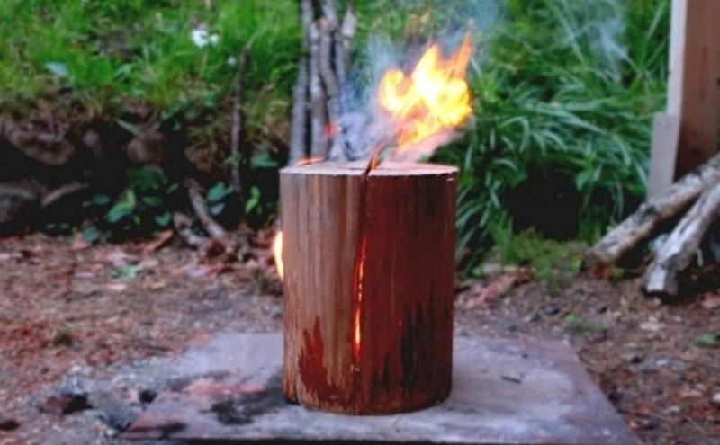 里山くらし応援 木工品 ２点セット スウェーデントーチ「燃え杉くん（もえすぎくん）」・キーホルダースタンド「掛け杉くん（かけすぎくん）」