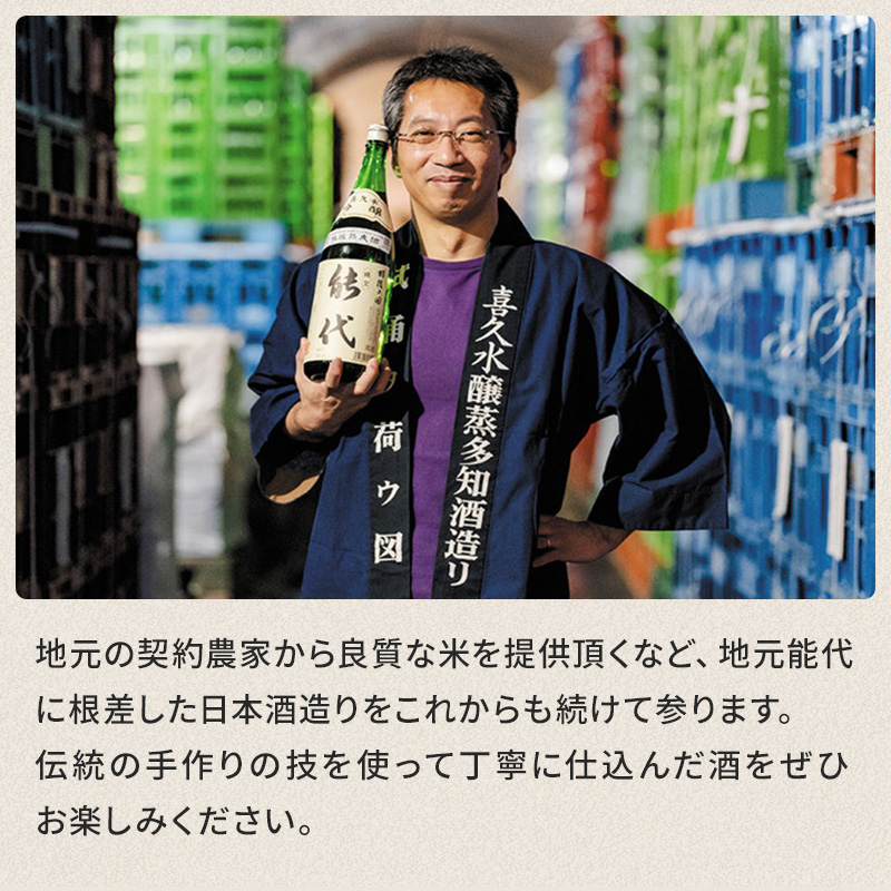 喜久水酒造 日本酒 大吟醸 能代 花散里(はなちるさと) 1.8L