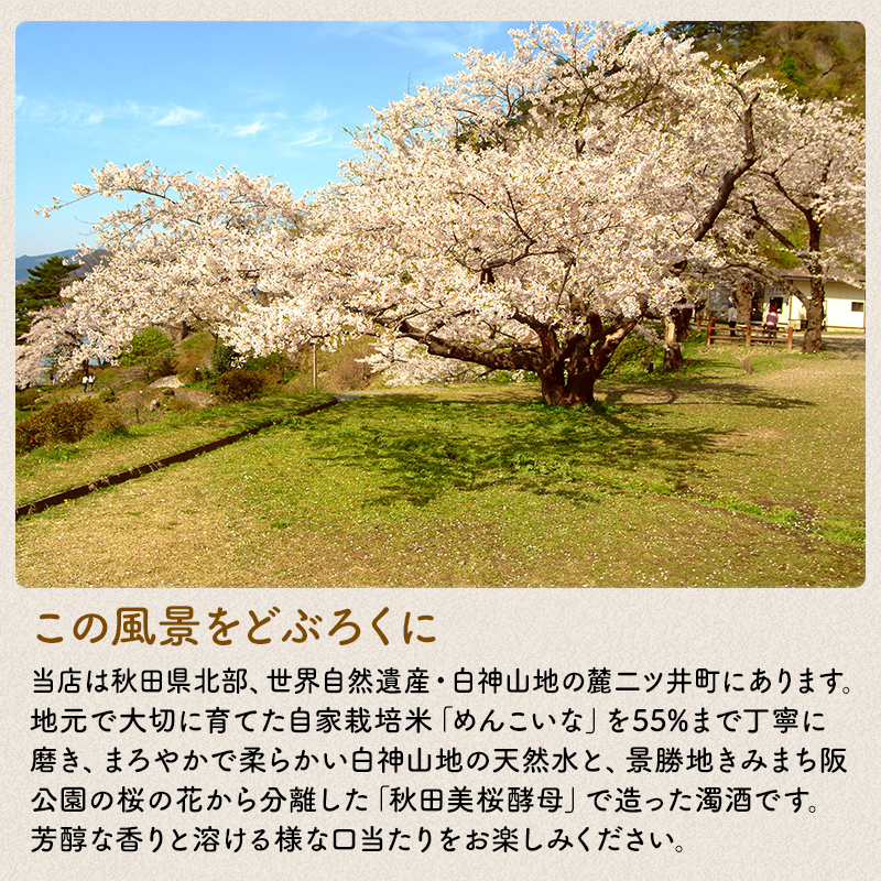 桜酵母仕込み 美桜どぶろく きみまちの詩 720ml×1本