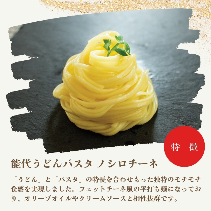 パスタ うどん 能代うどんパスタ ノシロチーネ 200g(約2人前)×8束 乾麺 和風 フィットチーネ 平打ち麺