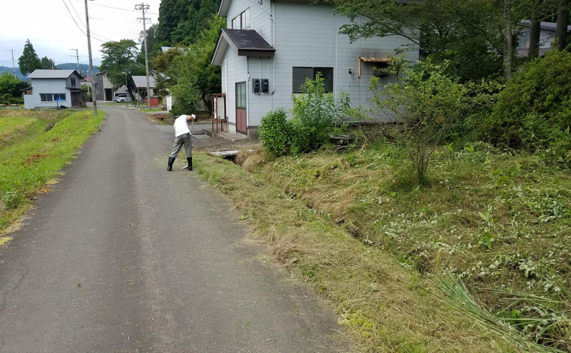 秋田県 能代市 空き家管理 空き地管理 故郷の空き家の庭や空き地の雑草の草刈りをします 対象地域：能代市