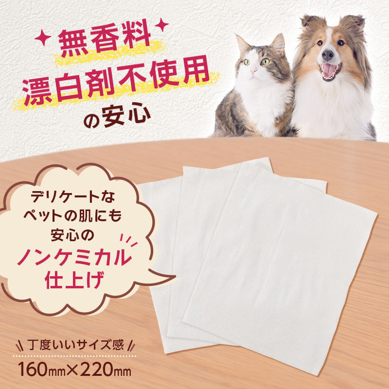 能代製紙 ペット用ティッシュ 1000枚 ×4パック　4000枚 国産 日本製 日用品 消耗品 紙 ペット 犬 猫 お散歩トイレに流せる 漂白剤不使用 再生紙 リサイクル エコ コスパ