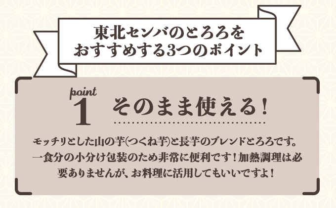 【2ヶ月定期便】冷凍とろろ1キロセット（50g×20袋）　75P3204