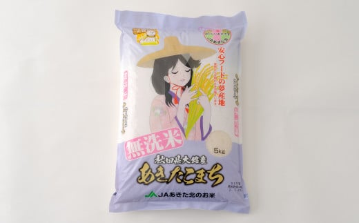 90P9216 【令和5年産】秋田県大館産あきたこまち(無洗米)10kg(5kg×2)