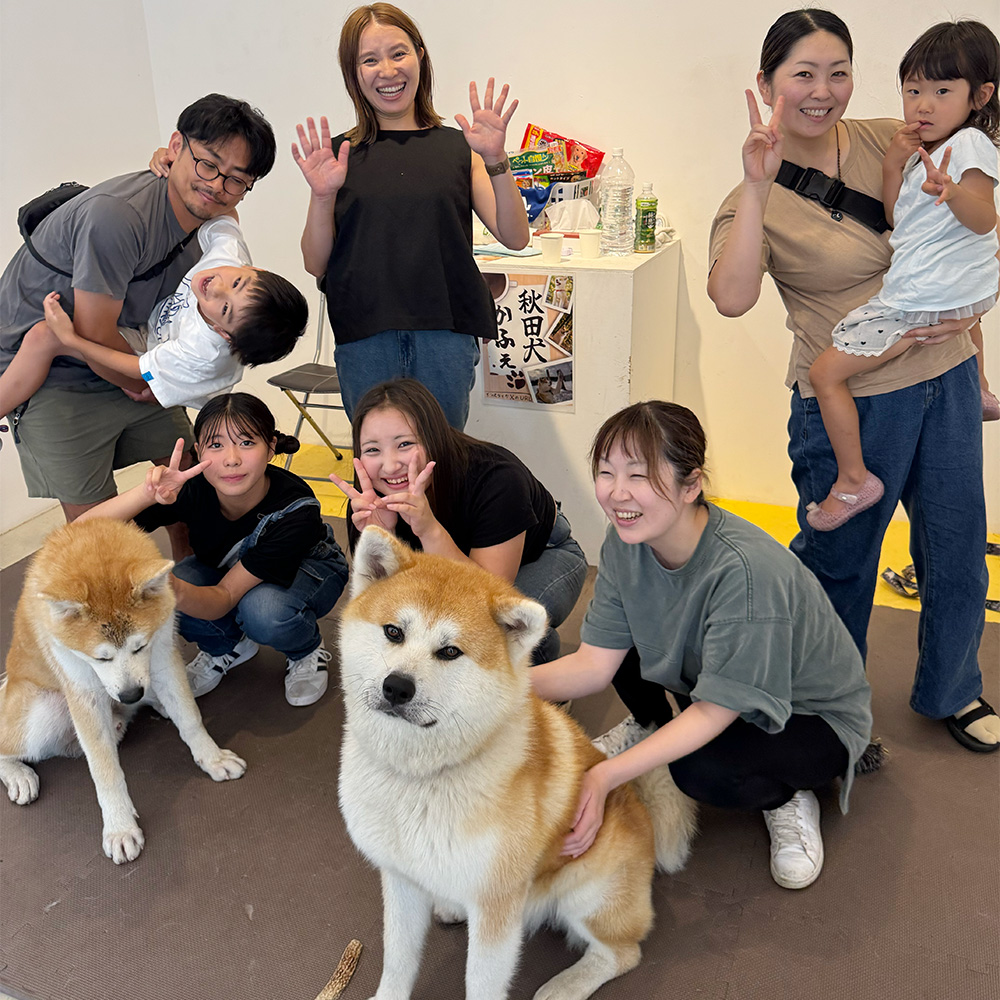 《大館駅発着》【手ぶらでOK！タクシー周遊】 ふるさとで秋田犬とモフモフな一日　大館秋田犬めぐり〈秋田犬の魅力再発見！2時間コース〉（2名分）【325P8401】