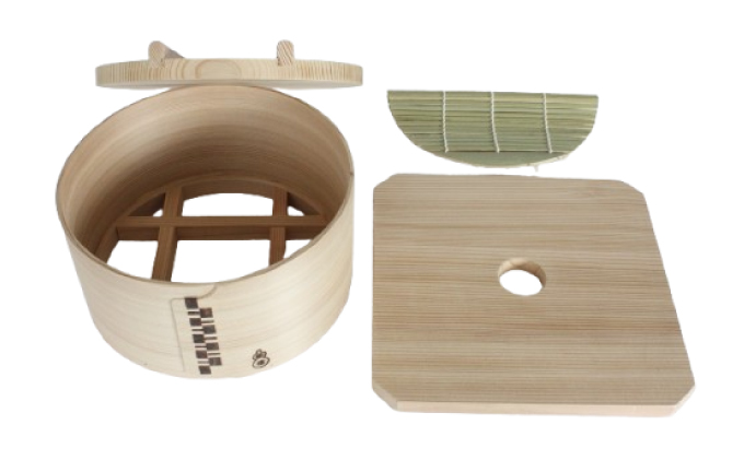 曲げわっぱ　和せいろ七寸　蒸し器 大館曲げわっぱ】白木 和せいろ七寸(4合) 510P6002 / 曲げわっぱ