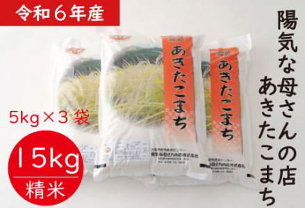 【令和6年産】あきたこまち15kg(5kg×3)　150P9017