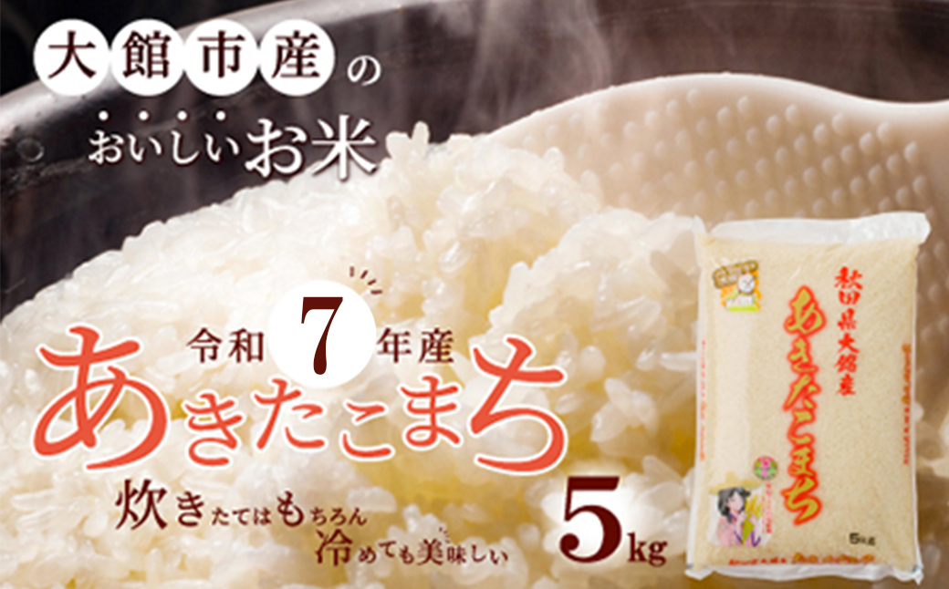 【令和7年産】秋田県大館産あきたこまち5kg　90P9035