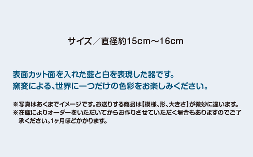 取り皿　五寸　淡いブルーに白　５枚セット　130P6005