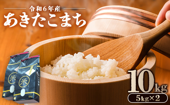 【令和6年産】渡辺農園の「あきたこまち」精米10kg（5kg×2袋）　170P9001