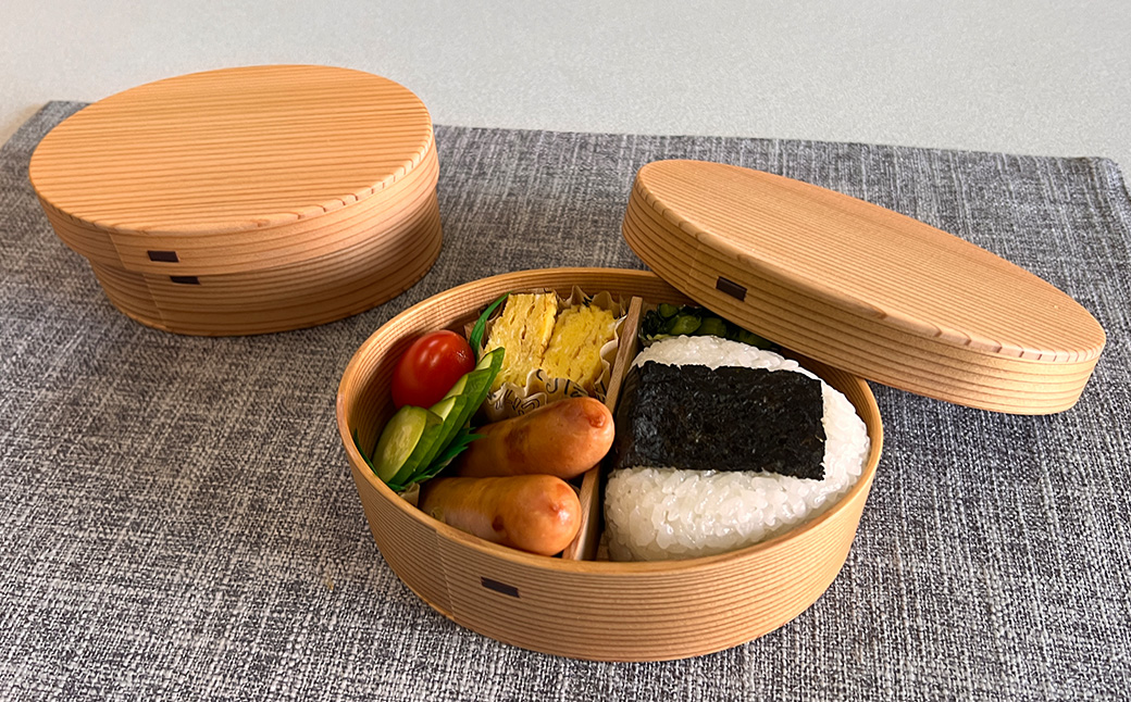 【大館曲げわっぱ】むすび弁当箱 【180P6015】