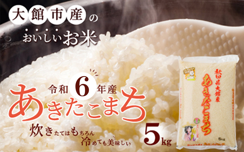 【令和6年産】秋田県大館産あきたこまち5kg　70P9014